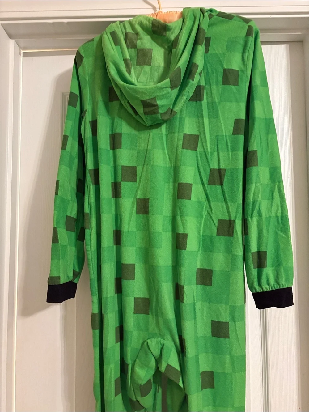 Minecraft Kids Green Creeper TNT Zip-Up Pajamas